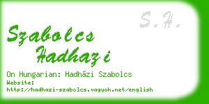 szabolcs hadhazi business card